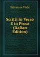 Scritti in Verso E in Prosa (Italian Edition), Salvatore Viale 