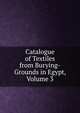 Catalogue of Textiles from Burying-Grounds in Egypt, Volume 3, 