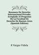 Resumen De Derecho Internacional Privado: Arreglado Al Programa De La Facultad De Derecho De Buenos Aires (Spanish Edition), R Vargas Videla 