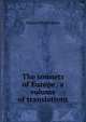 The sonnets of Europe; a volume of translations, Samuel Waddington 