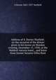 Address of S. Davies Warfield . on the occasion of the dinner given in his honor on Monday evening, December 13, 1920, at the Waldorf-Astoria hotel, . and letter from former Senator Elihu Root, S Davies 1863-1927 Warfield 