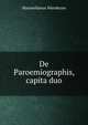 De Paroemiographis, capita duo, Maximilianus Warnkross 