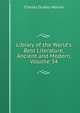 Library of the World's Best Literature, Ancient and Modern, Volume 34, Warner, Charles Dudley, 1829-1900 