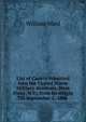 List of Cadets Admitted Into the United States Military Academy, West Point, N.Y., from Its Origin Till September 1, 1886 ., William Ward 