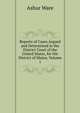Reports of Cases Argued and Determined in the District Court of the United States, for the District of Maine, Volume 1, Ashur Ware 