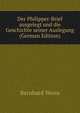 Der Philipper-Brief ausgelegt und die Geschichte seiner Auslegung (German Edition), Bernhard Weiss 