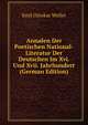 Annalen Der Poetischen National-Literatur Der Deutschen Im Xvi. Und Xvii. Jahrhundert (German Edition), Emil Ottokar Weller 
