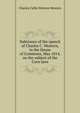 Substance of the speech of Charles C. Western, in the House of Commons, May 1814, on the subject of the Corn laws, Charles Callis Western Western 