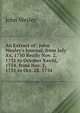 An Extract of . John Wesley's Journal, from July Xx, 1750 Really Nov. 2, 1751 to October Xxviii, 1754. from Nov. 2, 1751 to Oct. 28, 1754, John Wesley 