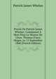 Proc?s De Patrick James Whelan: Comdamn? ? Mort Pour Le Moutre De L'hon. Thomas D'arcy Mcgee, Le 15 Septembre 1868 (French Edition), Patrick James Whelan 