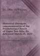 Historical discourse, commemorative of the Presbyterian Church of Upper Ten-Mile, Pa., delivered March 29, 1859, E C. 1806-1879 Wines 