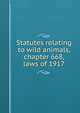 Statutes relating to wild animals, chapter 668, laws of 1917, 
