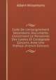 Code De L'enseignement Secondaire, Documents Concernant Le Personnel Des Lye?es Et Coll?gesde Gar?ons, Avee Une Pr?face (French Edition), Albert Wissemans 