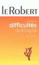 Robert-poche difficultes du francais, Jean-Paul Colin 