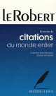 Robert Dictionnaire de citations du monde entier, Florence Montreynaud, Jeanne Matignon 