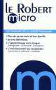 Le Robert micro - Vocabulaire de la langue francaise (ed. 2009), Collectif 