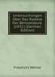 Untersuchungen Uber Das Radikal Der Benzoesaure. (1832.) (German Edition), Friedrich] Wohler 