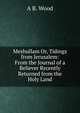 Meshullam Or, Tidings from Jerusalem: From the Journal of a Believer Recently Returned from the Holy Land, A B. Wood 