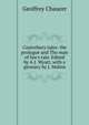 Canterbury tales: the prologue and The man of law's tale. Edited by A.J. Wyatt, with a glossary by J. Malins, Chaucer Geoffrey 
