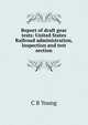 Report of draft gear tests: United States Railroad administration, Inspection and test section, C B Young 