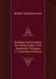 Studien Und Kritiken Zur Philosophie Und Aesthetik, Volumes 1-2 (German Edition), Robert Zimmermann 