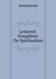 Lettered: Pamphlets On Spiritualism, Heinrich Kretschmayr 