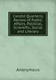 Candid Quarterly Review of Public Affairs, Political, Scientific, Social and Literary, Heinrich Kretschmayr 