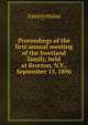Proceedings of the first annual meeting of the Swetland family, held at Brocton, N.Y., September 15, 1896, Heinrich Kretschmayr 