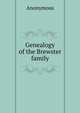 Genealogy of the Brewster family, Heinrich Kretschmayr 