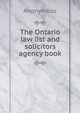 The Ontario law list and solicitors agency book, Heinrich Kretschmayr 