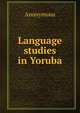 Language studies in Yoruba, Heinrich Kretschmayr 