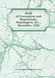 Draft of Convention and Regulations, Washington, D.C., December, 1920, Universal Electrical Communicatio Union 