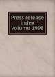 Press release index Volume 1998, 