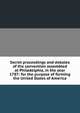 Secret proceedings and debates of the convention assembled at Philadelphia, in the year 1787: for the purpose of forming the United States of America, 