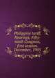 Philippine tariff. Hearings, Fifty-ninth Congress, first session. December, 1905, 
