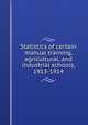 Statistics of certain manual training, agricultural, and industrial schools, 1913-1914, 