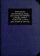 Instructions for mounting, using and caring for Barbette carriage, model of 1917 for 12-inch gun, model of 1895 MI, 