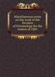 Miscellaneous notes on the work of the Division of Entomology for the season of 1885, 