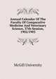 Annual Calendar Of The Faculty Of Comparative Medicine And Veterinary Science, 37th Session, 1902/1903, McGill University 