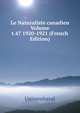 Le Naturaliste canadien Volume t.47 1920-1921 (French Edition), Universitaval 