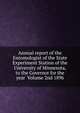 Annual report of the Entomologist of the State Experiment Station of the University of Minnesota, to the Governor for the year Volume 2nd 1896, 