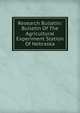 Research Bulletin: Bulletin Of The Agricultural Experiment Station Of Nebraska, 