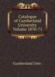 Catalogue of Cumberland University Volume 1870-71, Cumberland Univ. 