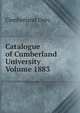 Catalogue of Cumberland University Volume 1883, Cumberland Univ. 