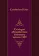 Catalogue of Cumberland University Volume 1889, Cumberland Univ. 