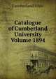 Catalogue of Cumberland University Volume 1894, Cumberland Univ. 