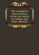 The exemption from taxation of the real estate of colleges and other charities, 