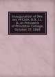 Inauguration of Rev. Jas. M'Cosh, D.D., LL.D., as President of Princeton College, October 27, 1868, 