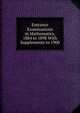 Entrance Examinations in Mathematics, 1884 to 1898 With Supplements to 1900, 