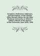 Inception, Dedicatory Addresses, and Description, of the Charles Elihu Slocum Library for the Ohio Wesleyan University, to Which Is Added a Sketch of the History of the University. June 20Th, 1898, 